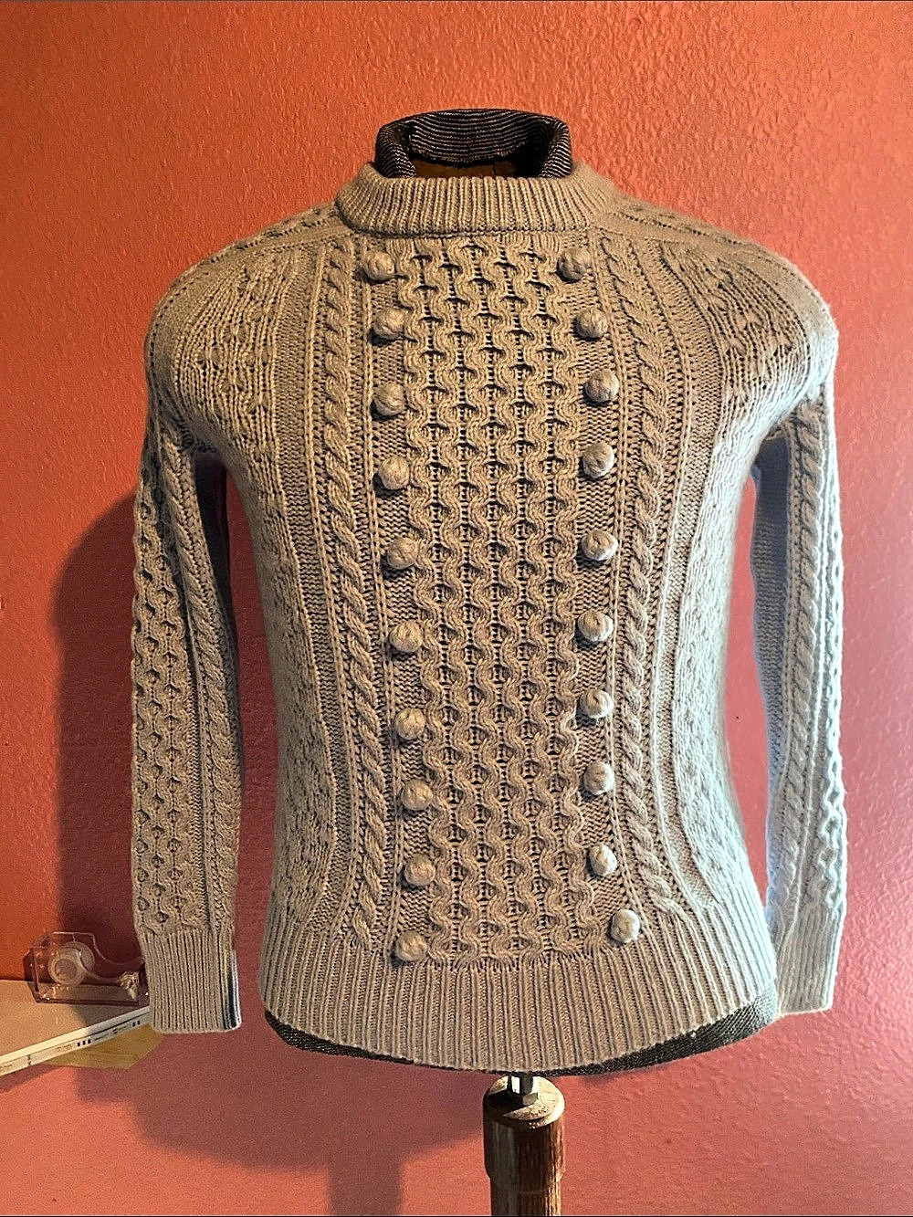 J.Crew Popcorn Cable-Knit Sweater Cable Knit Sweater in Gray NWT
